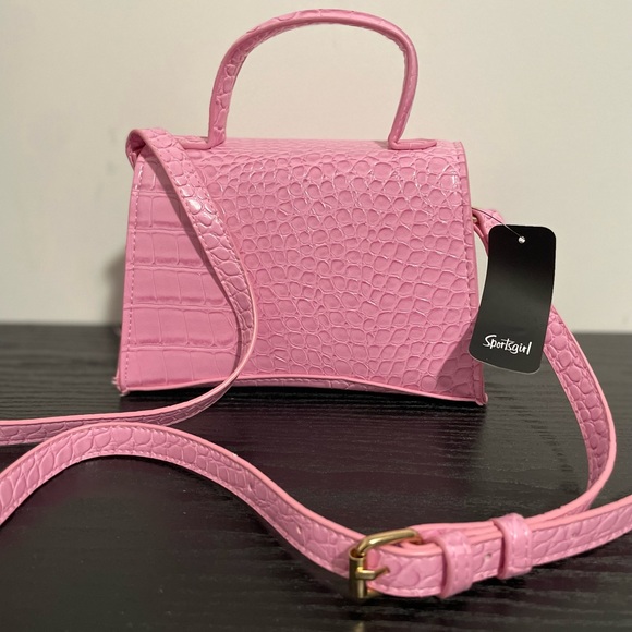 Sportsgirl Mackenzie Pink Curved Crossbody Bag - Picture 2 of 6
